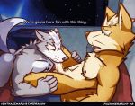  animated canid canine canis fellatio fox fox_mccloud male male/male mammal nintendo nom oral pack_hierarchy penile sex star_fox tailwag text ventkazemaru video_games whiskers wolf wolf_o&#039;donnell 