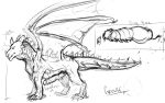  absurd_res animal_genitalia big_penis claws digitigrade dragon erection feral hi_res horn invalid_tag knot lynxrush male membranous_wings model_sheet penis piercing precum scales sketch solo spikes standing wings 