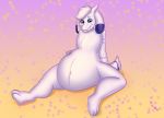  absurd_res anthro belly bovid caprine expansion felicer goat hi_res hyper inflation male male_pregnancy mammal overweight pregnant simple_background slightly_chubby solo weights 