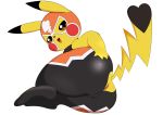  absurd_res anus barely_visible_anus camel_toe clothing female feral hand_on_butt hi_res mask nintendo open_mouth pikachu pikachu_libre pok&eacute;mon pok&eacute;mon_(species) pururing smile solo spandex thick_thighs tight_clothing video_games 
