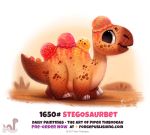  cryptid-creations dessert dinosaur food food_creature ice_cream reptile scalie solo stegosaurian stegosaurus 