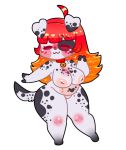  alpha_channel big_breasts black_fur blush breasts canid canine canis chibi collar dalmatian domestic_dog female fur invalid_tag lewd_(disambiguation) mammal nipples owo pussy simple_background slightly_chubby solo spots spotted_fur transparent_background white_fur 