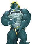  abs absurd_res anthro bulge clothed clothing dinosaur electricity hand_on_bulge harness hekar hi_res jockstrap maldu male money muscular muscular_male navel nipples pecs reptile scalie simple_background solo stripper topless underwear white_background xerhom 