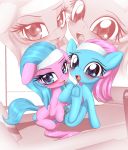  2019 absurd_res aloe_(mlp) an-m anus blush duo earth_pony equid equine eyelashes female female/female feral friendship_is_magic hi_res horse looking_at_viewer lotus_(mlp) mammal my_little_pony open_mouth pony pussy saliva saliva_string sibling sister sisters tongue young 
