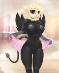  anthro avian big_breasts breasts female gryphon hi_res my_little_pony nipples pussy shower solo towel xorza 