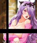  1girl breasts camilla_(fire_emblem_if) fire_emblem large_breasts long_hair lowres nintendo purple_hair tagme 