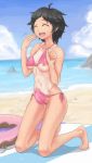  beach bikini bulge futanari highres swimsuit tan tanline urashuu 