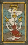  blood border card claws cloud dragon engraving fortune_telling gore horn melee_weapon multi_eye musorok open_mouth sword tarot tarot_card teeth tongue tongue_out weapon 