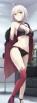  akita_hika bikini cleavage jeanne_d&#039;arc jeanne_d&#039;arc_(alter)_(fate) swimsuits thighhighs 