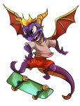  bottomwear clothing dragon hi_res male shorts skateboard sport spyro spyro_the_dragon video_games vihor405 