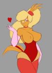  &lt;3 anthro avian beak big_breasts bird breasts chrysolophus clothed clothing curvaceous don_bluth female galliform golden_pheasant goldie_pheasant looking_at_viewer makeup non-mammal_breasts open_mouth phasianid rock-a-doodle solo standing starfighter wide_hips 
