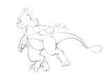  2019 ambiguous_gender anthro digital_media_(artwork) franpaccio hi_res invalid_background invalid_color legendary_pok&eacute;mon mammal mewtwo monochrome nintendo pok&eacute;mon pok&eacute;mon_(species) simple_background smile solo video_games white_background 