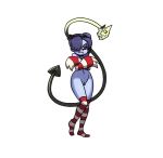  1girl blue_skin breasts skullgirls squigly_(skullgirls) 