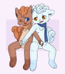  3_toes 5_fingers 8:9 alolan_vulpix anthro balls biped blue_eyes blue_fur brother brothers brown_eyes brown_fur cub cubcore erection fur gabriel_(robinstic) hi_res humanoid_penis incest male male/male masturbation michael_(robinstic) mutual_masturbation navel nintendo nipples nude one_eye_closed open_mouth penis pok&eacute;mon pok&eacute;mon_(species) regional_variant scarf sibling sitting toes twincest twins video_games vulpix wink young 