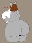  ... big_breasts big_butt breast_grab breasts brown_hair butt fur grey_fur hair hand_on_breast hi_res huge_breasts huge_butt koala mammal marsupial nude vammzu vombatiform wide_hips 