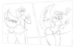  ! 2019 anthro blush breasts butt clenched_teeth clothing comic female gender_transformation hair human_to_anthro long_hair mammal monochrome nipple_outline open_mouth phone rodent sciurid simple_background solo species_transformation surprise tail_growth teeth tgwonder torn_clothing transformation underwear white_background 