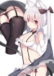  animal_ears cleavage mm2k nekomimi pantsu tail 