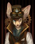  2019 absurd_res anthro brown_hair brown_nose canid canine clothed clothing digital_media_(artwork) fox hair heterochromia hi_res looking_at_viewer male mammal solo zincubet 