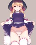  darumoon moriya_suwako pantsu thighhighs touhou 