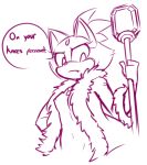  annoyed anthro biffalo blaze_the_cat breasts clothed clothing coat domestic_cat english_text fangs felid feline felis female flat_chested forehead_gem fur gem hair hi_res looking_at_viewer mammal mostly_nude navel nipples scepter sketch solo sonic_(series) speech_bubble text topless upset 