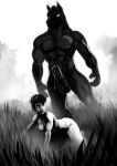  abs anthro balls biceps black_and_white breasts digital_media_(artwork) domination equid equine erection female female_on_anthro grass hair horse human human_on_anthro imminent_rape imminent_sex interspecies larger_male male male_domination mammal marsonaut monochrome muscular muscular_male nude penis precum short_hair size_difference sketch submissive submissive_female 