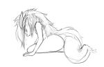  17:11 anthro breasts crying dragon female hair half-closed_eyes horn long_hair nipples nude sad simple_background sitting solo tears thick_thighs watsup white_background 