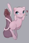  &lt;3 ambiguous_gender blue_eyes disembodied_penis duo felid feline feral fur hi_res legendary_pok&eacute;mon male male/ambiguous mammal mew nintendo penis pink_fur pok&eacute;mon pok&eacute;mon_(species) precum sex simple_background smile solo_focus tail_sex tailjob video_games zortie 