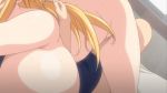  1girl animated animated_gif ass blonde_hair breasts girl_on_top huge_breasts ikkyuu_nyuukon kissing queen_bee sex thighs 