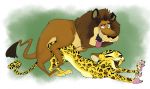  alakay_alex all_fours ambiguous_penetration anthro doggystyle dreamworks duo felid female from_behind_position gia_the_jaguar jabberwockychamber jaguar lion madagascar madagascar_(series) male male/female mammal pantherine penetration sex 