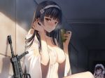  cropped girls_frontline japanese_clothes no_bra tagme_(artist) tagme_(character) type_95_(girls_frontline) wet 