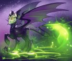  aerosaur83 disney dragon equid equine female fire friendship_is_magic horse hybrid magic maleficent mammal my_little_pony pony 