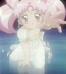  bishoujo_senshi_sailor_moon blush chibi_usa loli pleading torn_clothes water white_dress 