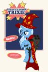  2019 action_figure badumsquish cape clothing equid explosives female friendship_is_magic grenade hat horn knife mammal my_little_pony purple_eyes ranged_weapon rocket_launcher trixie_(mlp) unicorn weapon wizard_hat 