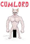  anthro barely_visible_genitalia barely_visible_penis canid canine canis cumlord domestic_dog invalid_tag male mammal penis pomeranian portrait sketch spitz 
