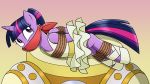  16:9 ballerina bdsm bondage bound equid female feral friendship_is_magic gag hi_res horn mammal my_little_pony nivek15 rope rope_bondage solo twilight_sparkle_(mlp) winged_unicorn wings 