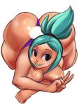  1girl ass breasts bunnysuit cerebella_(skullgirls) highres large_breasts nude skullgirls 