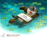 cryptid-creations lutrine mammal money mustelid smile solo 