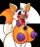  &lt;3 &lt;3_eyes absurd_res ahegao areola big_breasts breasts canid canine female five_nights_at_freddy&#039;s five_nights_at_freddy&#039;s_world fox fur hi_res lipstick lolbit_(fnaf) looking_pleasured machine makeup mammal nic-m-lyc nipples nude robot saliva solo tongue tongue_out video_games white_fur 