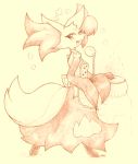  &lt;3 anthro apron blush breasts canid canine clothed clothing cute_fangs delphox female fullfolka hi_res looking_at_viewer mammal nintendo pok&eacute;mon pok&eacute;mon_(species) solo video_games 