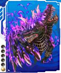  card_(blue) claws fangs gradient gradient_background lilith-soft monster solo taimanin_(series) taimanin_asagi_battle_arena taimanin_asagi_battle_arena_all_card_gallery 