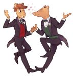  aardvark anthro arthur_(series) better_version_at_source clothed clothing dancing duo flower hand_holding hi_res male male/male mammal murid murine nigel_ratburn one_eye_closed patrick_ratburn plant rat riasaur rodent romantic_couple smile tuxedo 