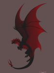  2019 absurd_res digital_media_(artwork) dragon feral hair hi_res membranous_wings red_eyes red_hair scalie simple_background solo spread_wings western_dragon wings wrappedvi 