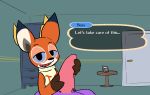  animal_crossing animal_genitalia animal_penis animated anthro beau_(animal_crossing) bob_(animal_crossing) cervid dialogue domestic_cat felid feline felis first_person_view handjob hi_res looking_at_viewer male male/male male_pov mammal nintendo penile penis rabblet sex video_games 