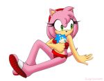  amy_rose bikini clothing eulipotyphlan female food footwear hedgehog mammal omegasunburst popsicle sandals simple_background solo sonic_(series) sonic_the_hedgehog swimwear 