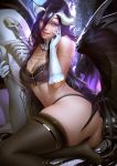  albedo_(overlord) ass bikini bra horns lingerie overlord pantsu swimsuits thighhighs wings zumi_(zumidraws) 