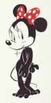  2018 anthro barefoot black_nose blush bow breasts covering disney edtropolis embarrassed female hi_res mammal minnie_mouse mouse murid murine nude rodent simple_background solo 