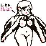  1:1 2019 animated anthro big_breasts breast_expansion breasts capcom dialogue digital_media_(artwork) dragon english_text female flying_wyvern hair humanoid looking_at_viewer loop membranous_wings monster_hunter navel nipples nude open_mouth paolumu presenting pussy simple_background small_breasts solo text transformation video_games wings wyvern 