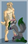  anthro anthro_on_anthro ball_worship balls barefoot bedroom_eyes bird_dog canid canine canis casparr crept crotch_sniffing domestic_dog domination duo erection floppy_ears golden_retriever half-closed_eyes hi_res hunting_dog male male/male male_domination mammal musk musk_drunk nude penis petting retriever seductive sen_parker sex sniffing submissive_male wolf 