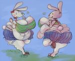  2019 anthro big_breasts breasts clothed clothing digital_media_(artwork) female fuzzywooly huge_breasts lagomorph leporid mammal morbidly_obese obese overweight rabbit solo 
