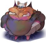  2019 anthro big_breasts blush breast_grab breasts digital_media_(artwork) female fuzzywooly hand_on_breast huge_breasts morbidly_obese obese overweight rouge_the_bat simple_background solo sonic_(series) 